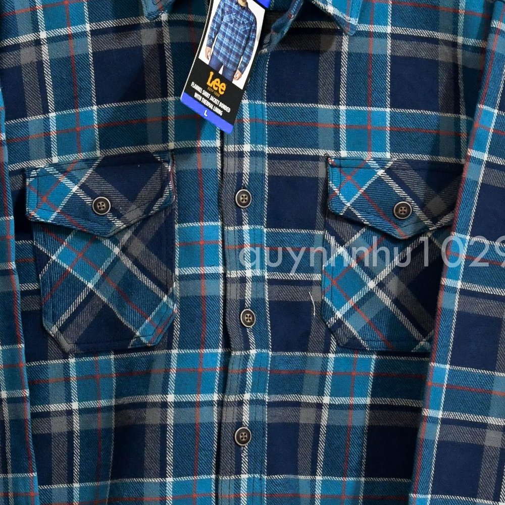 Lee Men’s Flannel Shirt Jacket - Picture 3 of 8